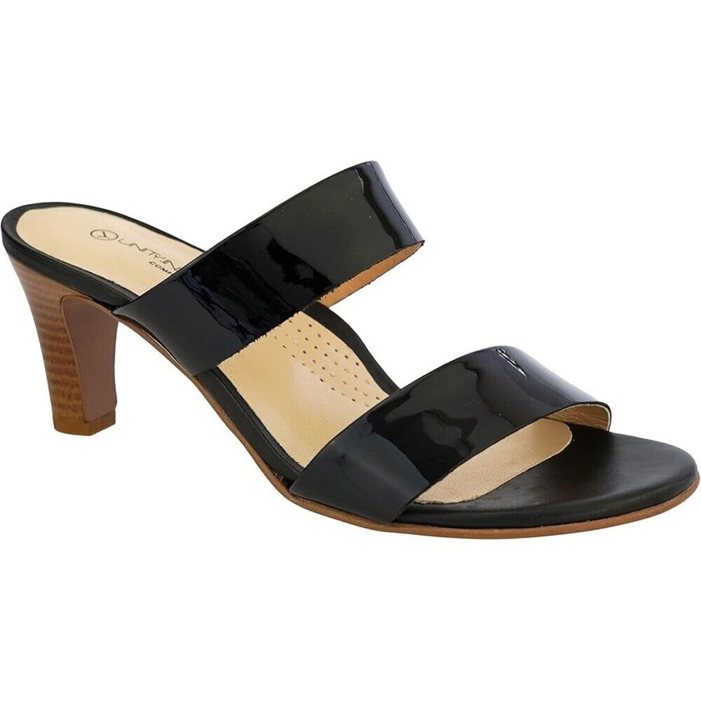 Unity in Diversity Beguile Slide Womens EU 39 Black Patent Leather Sandal ZAP829